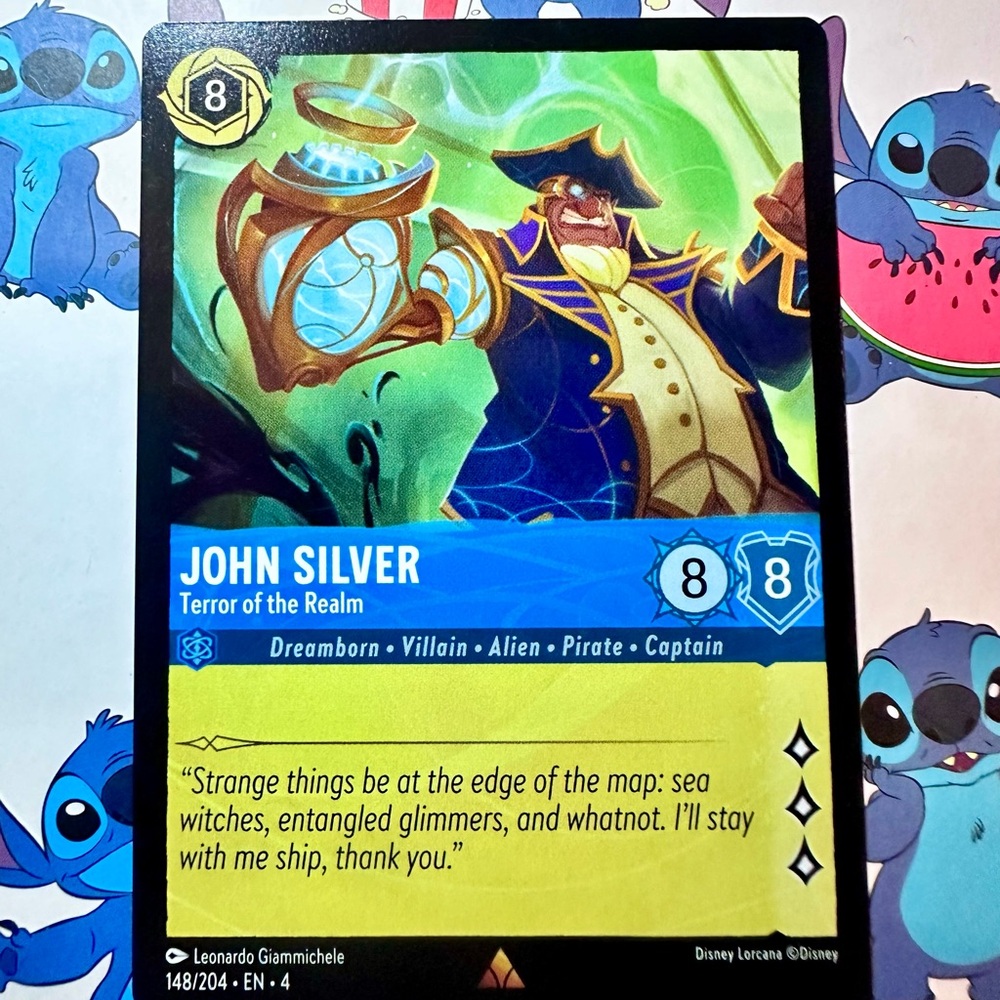 john silver 148/204 [treasure planet] - rare — disney lorcana: ursula’s return